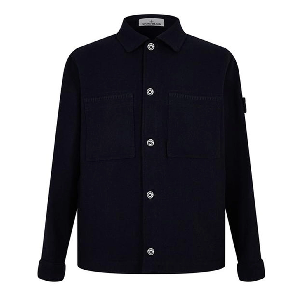 Stone Island Panno Double Coat - Blue